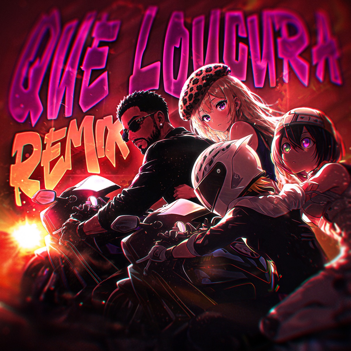 QUE LOUCURA (Remix) - Single by DJ EXE, Cacau Chuu, Luísa Sonza & Ryan Castro album cover