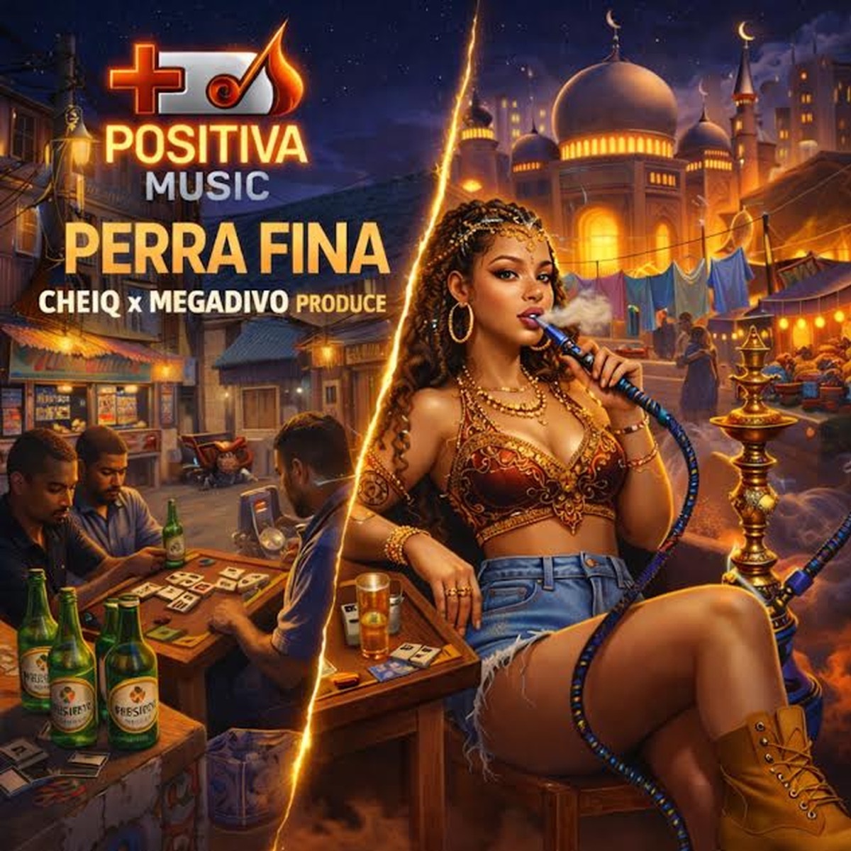 Perra Fina - Single by Cheiq, Megadivo Produce & La Positiva Music album cover