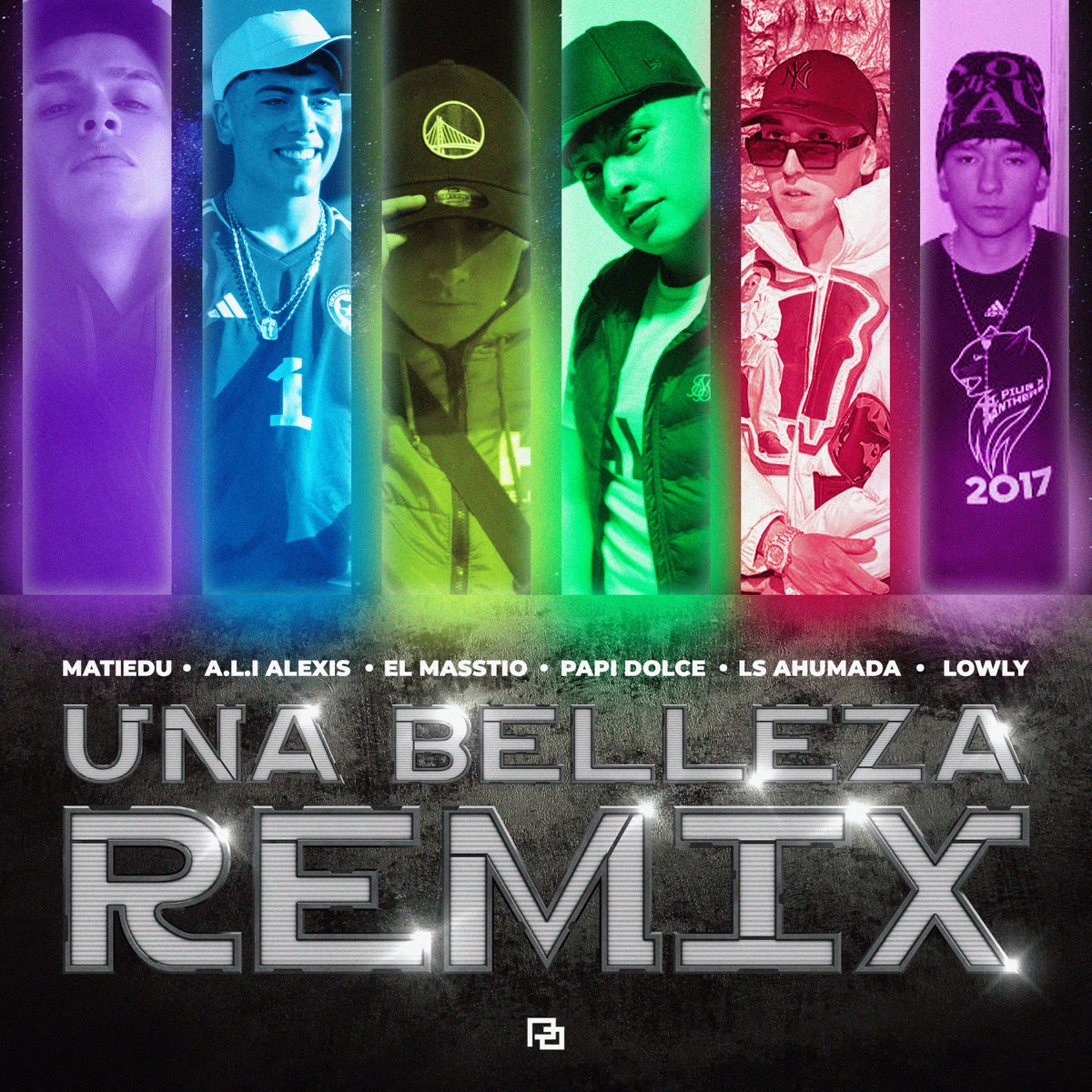 Una Belleza (Remix) [with Lowly, LS Ahumada, Papi Dolce & Hunter Classicus] - Single by Matiedu, A.L.I Alexis & elmasstio album cover