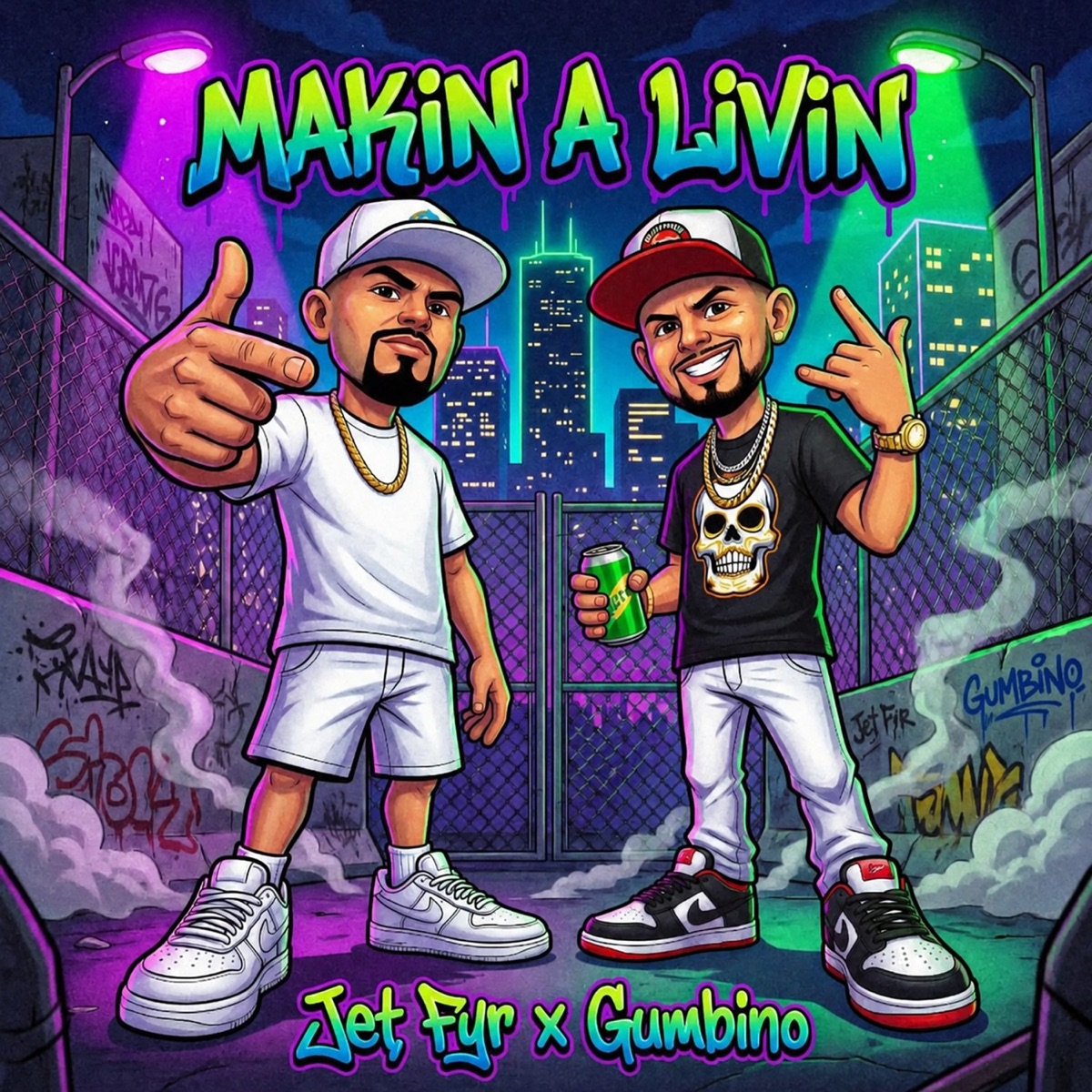 Makin A Livin - Single by Jet Fyr & Gumbino album cover