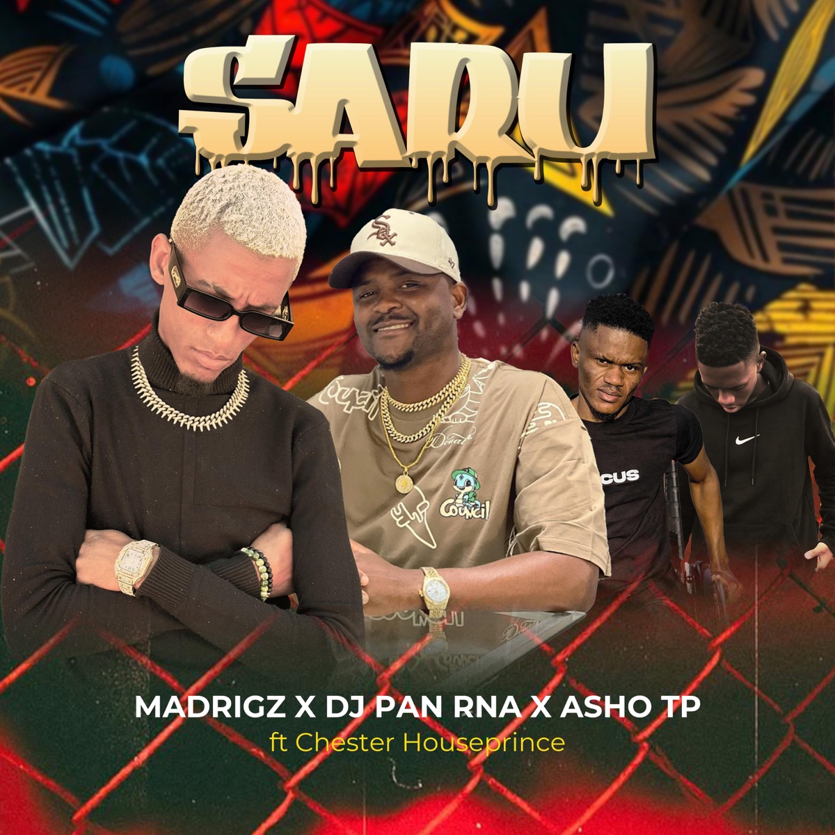 Saru (feat. Madrigz, Asho TP & Chester House Prince) - Single by DJ PAN RNA album cover