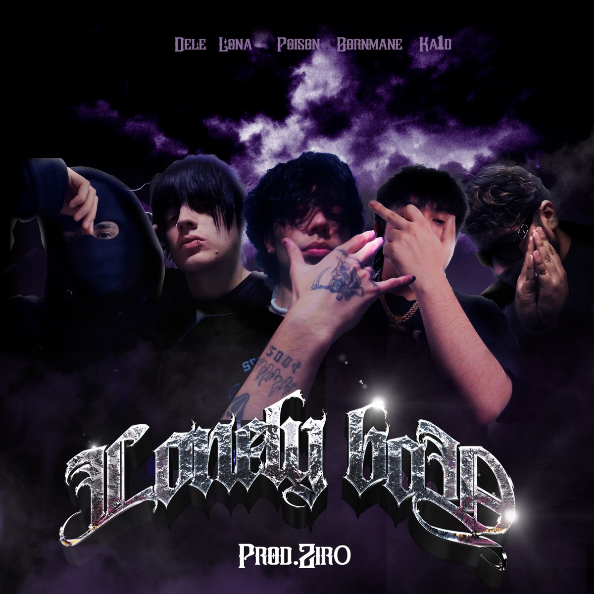 Lonely Boy (Remix) [feat. BLACKPOI$ON & BORNMANE] - Single by DLR, Lona & KA1D album cover