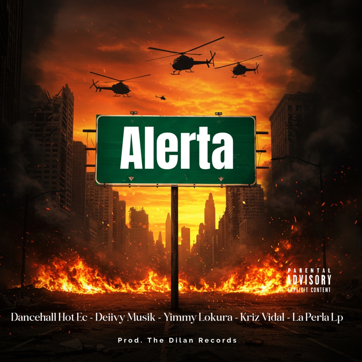 ALERTA (feat. La Perla Lp & SnapVisual) - Single by Kriz Vidal, Dancehall Hot Ec, Deiivy Musik & Yimmy Lokura album cover