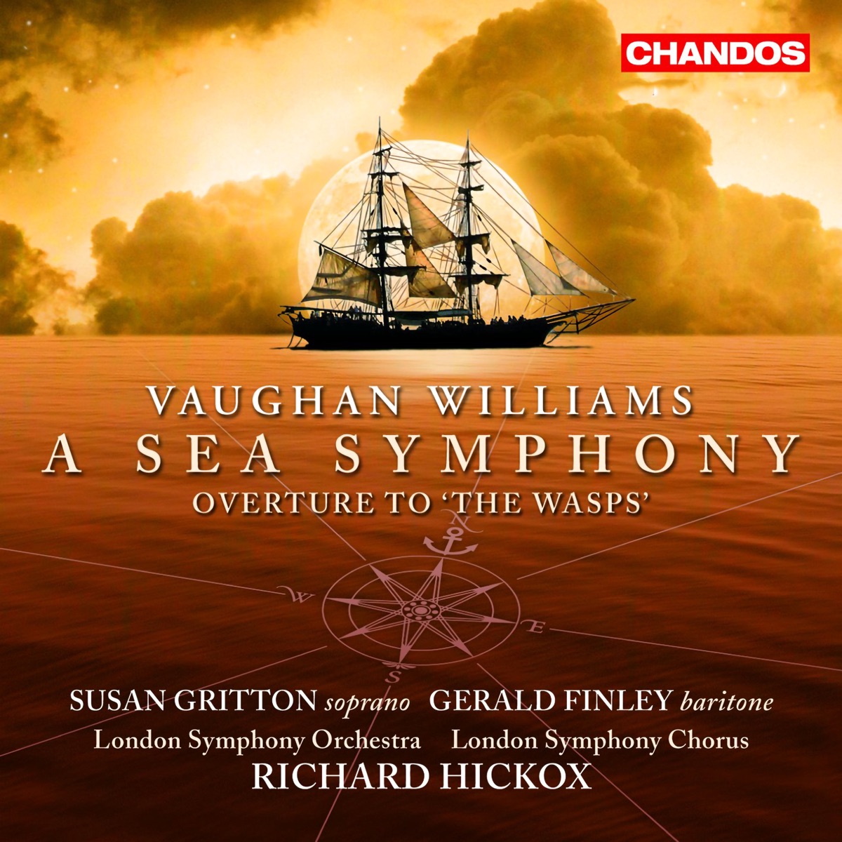 Vaughan Williams: Overture to The Wasps & A Sea Symphony by Richard Hickox, London Symphony Orchestra, Susan Gritton, Gerald Finley & London Symphony Chorus album cover