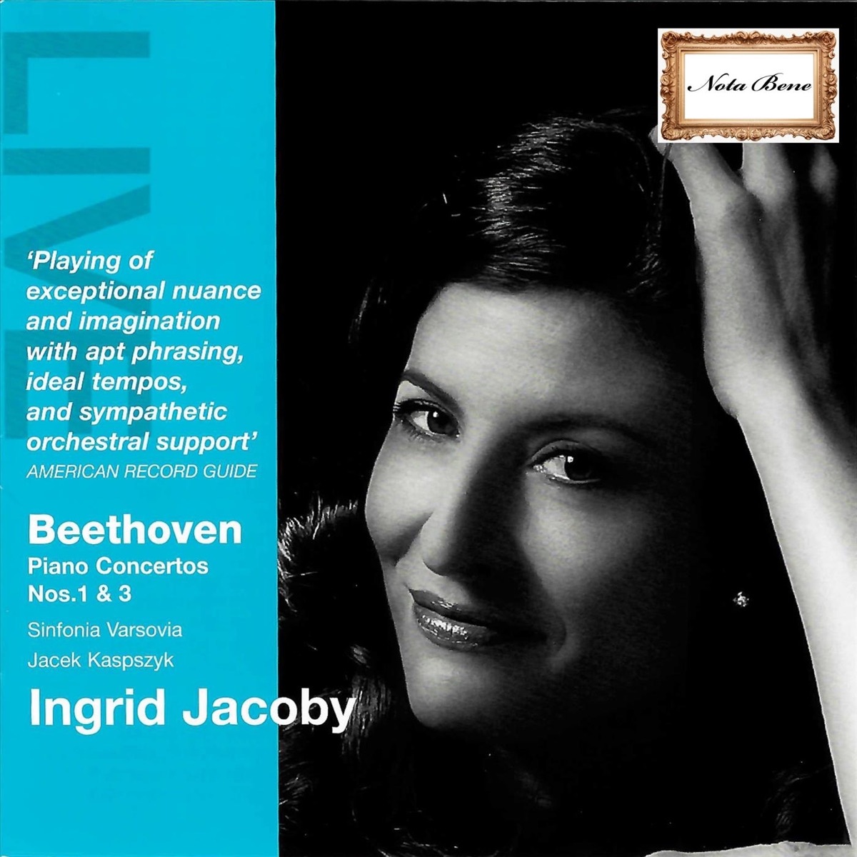 Beethoven: Piano Concertos Nos. 1 & 3 by Ingrid Jacoby album cover