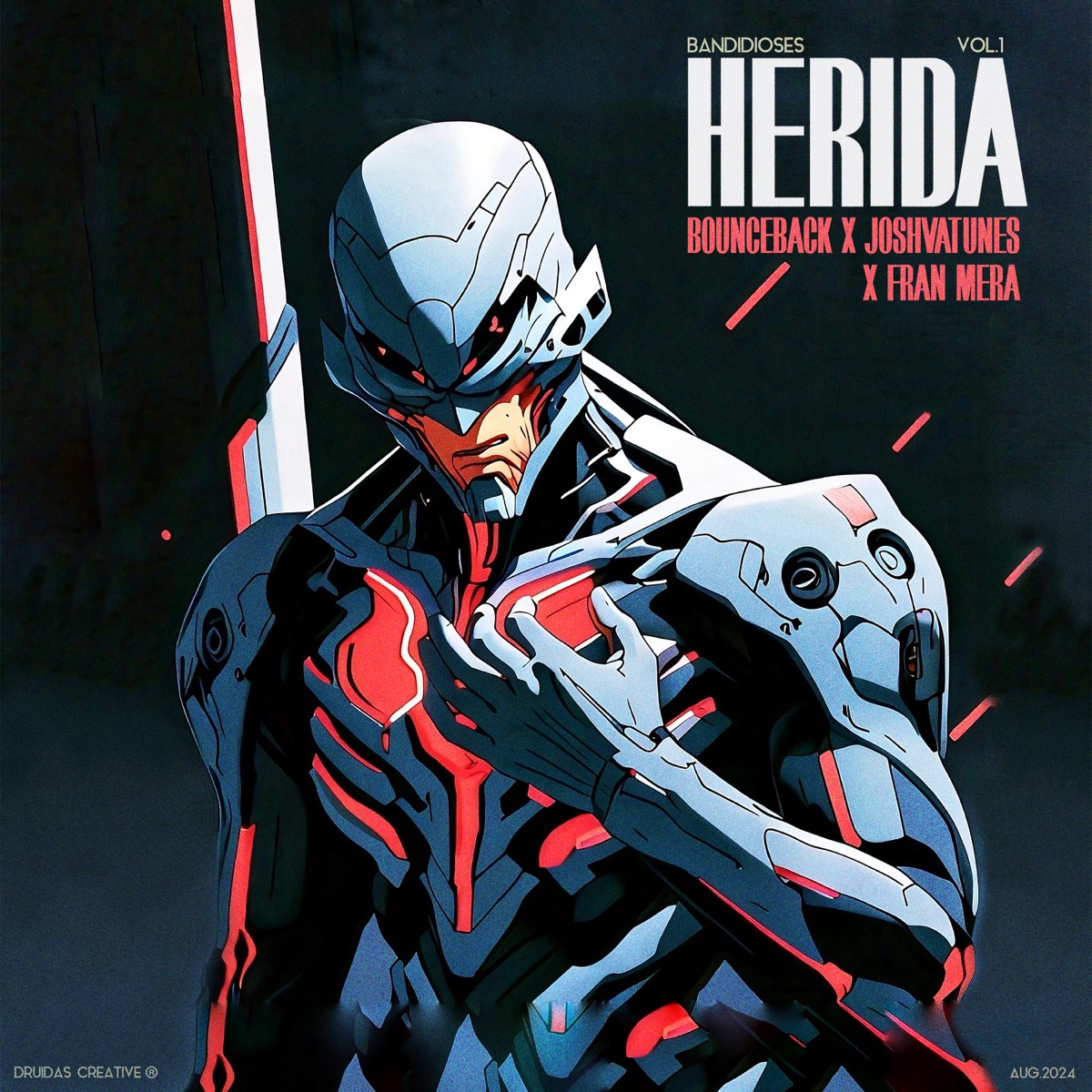 HERIDA - Single by BOUNCEBACK, Joshvatunes, Fran Mera & Los Bandidioses album cover