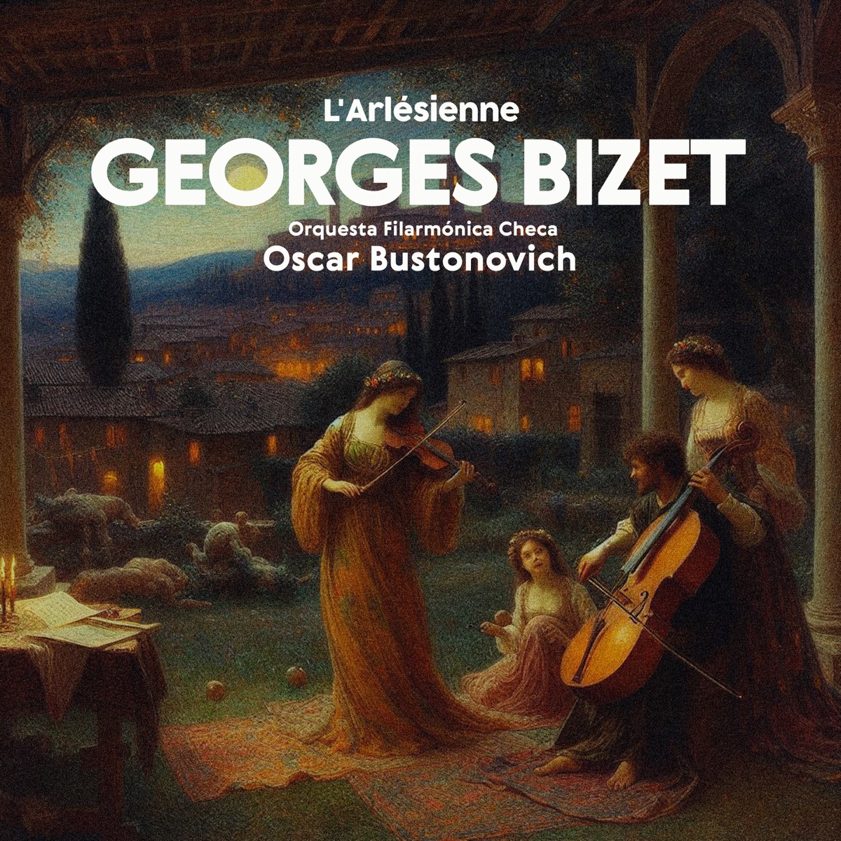 Bizet: L'Arlésienne by Orquesta Filarmonica Checa & Oscar Bustonovich album cover