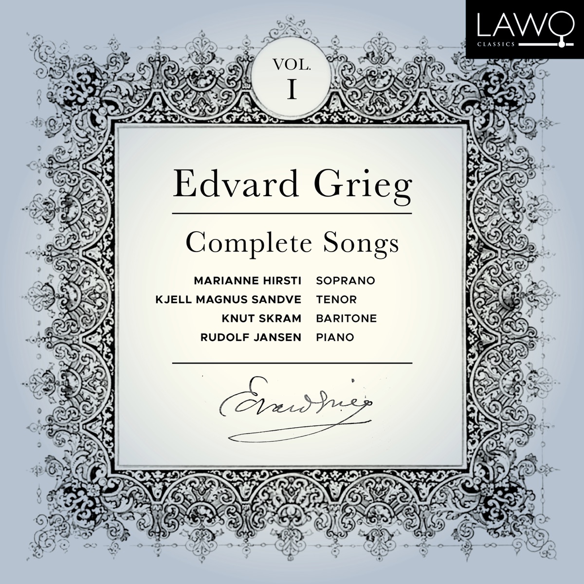 Grieg: Complete Songs, Vol. 1 by Marianne Hirsti, Knut Skram & Rudolf Jansen album cover
