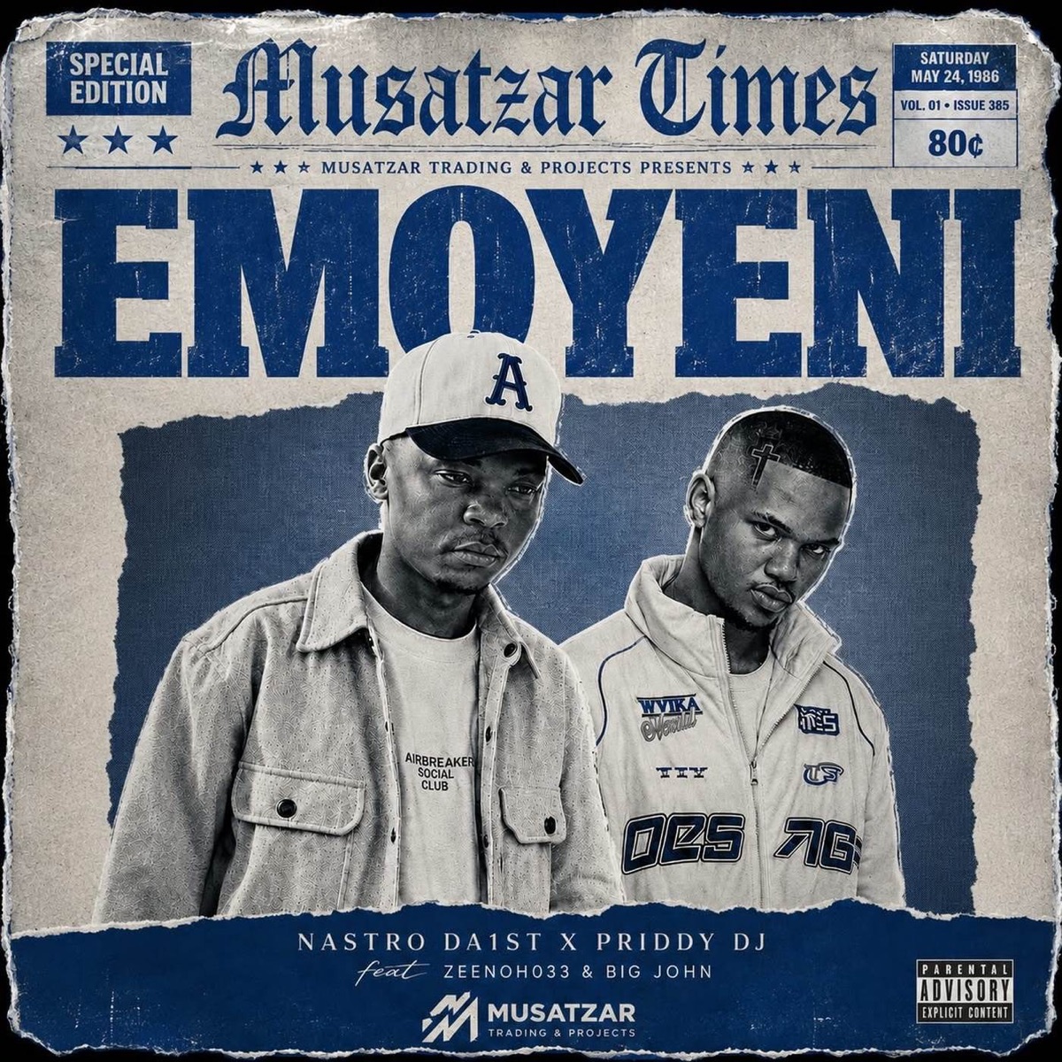 Emoyeni (feat. Zeenoh033 & Big John) - Single by Nastro Da1st & Priddy DJ album cover