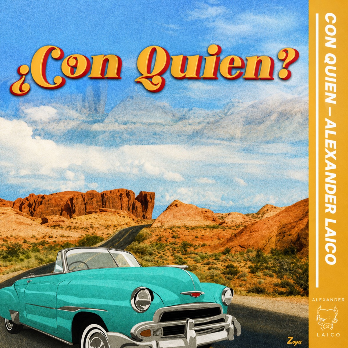 Con Quién - Single by alexander laico album cover