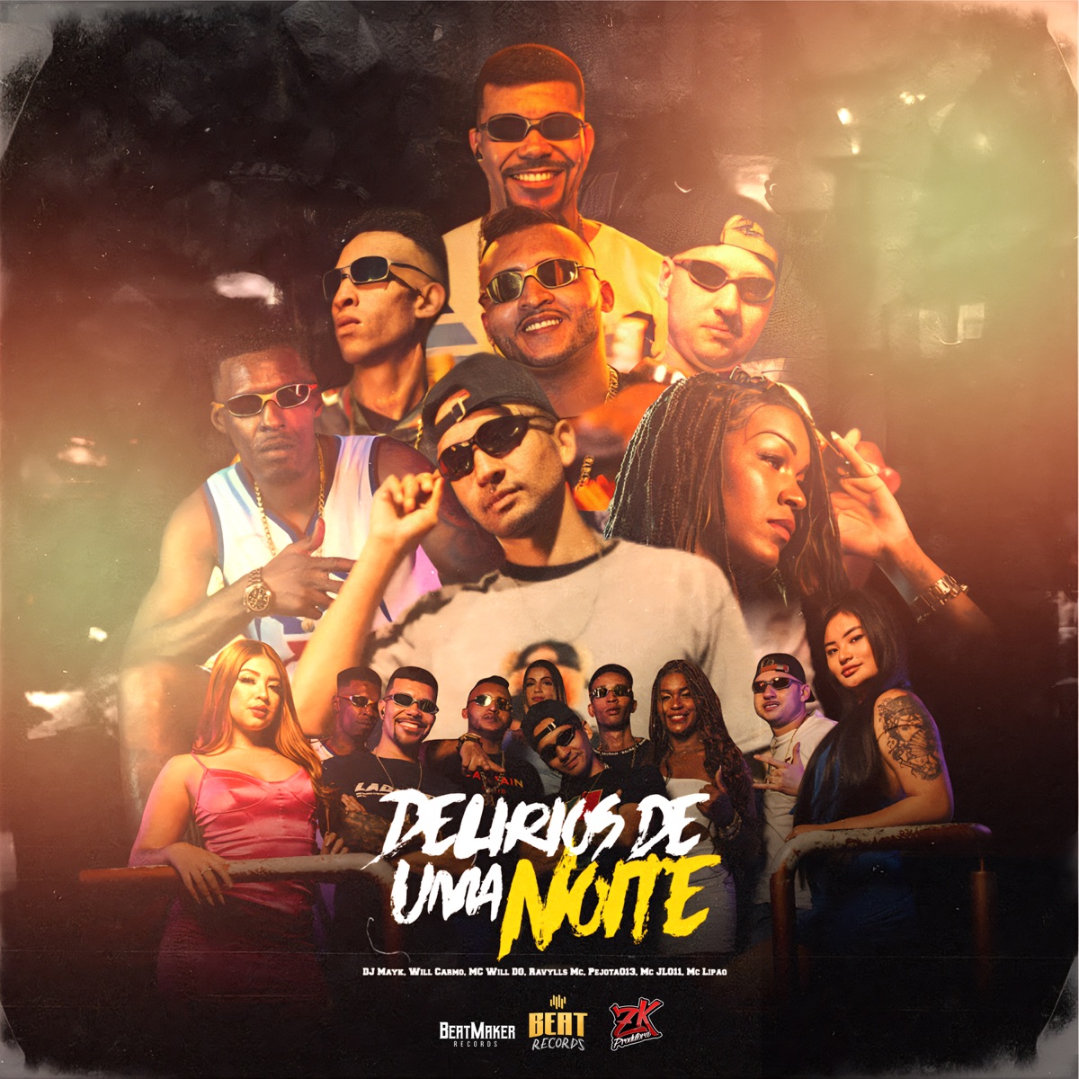 Delirios de uma Noite (feat. MC Lipão & Pejota013) - Single by DJ Mayk, Will Carmo, RavyllsMc & Mc Will DG album cover