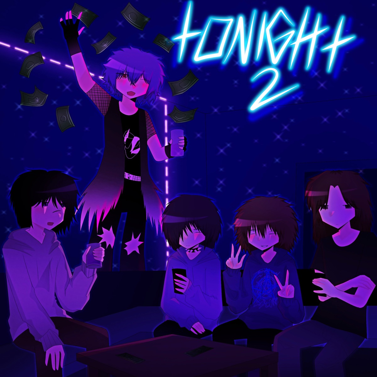 TONIGHT 2! (feat. txtsu & d3r) - Single by Seraphiac, Zuya & RayGotlee album cover
