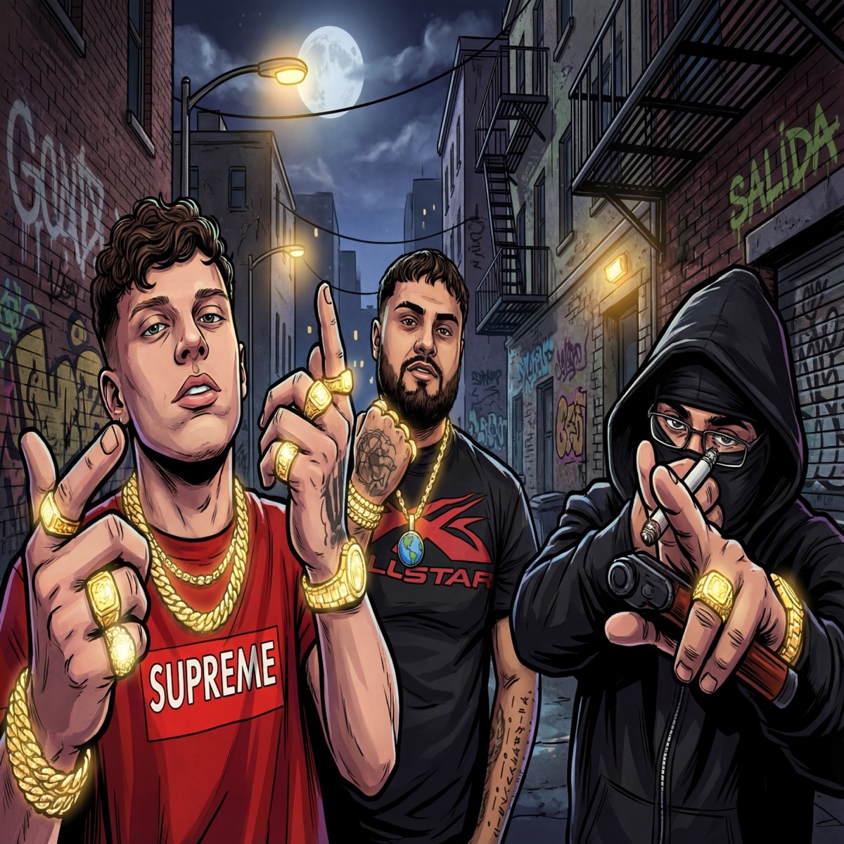 BRUJA Y PASTORE (feat. Zelta Beats) - Single by Ctrl F1, Drakomafia & Narkcito album cover