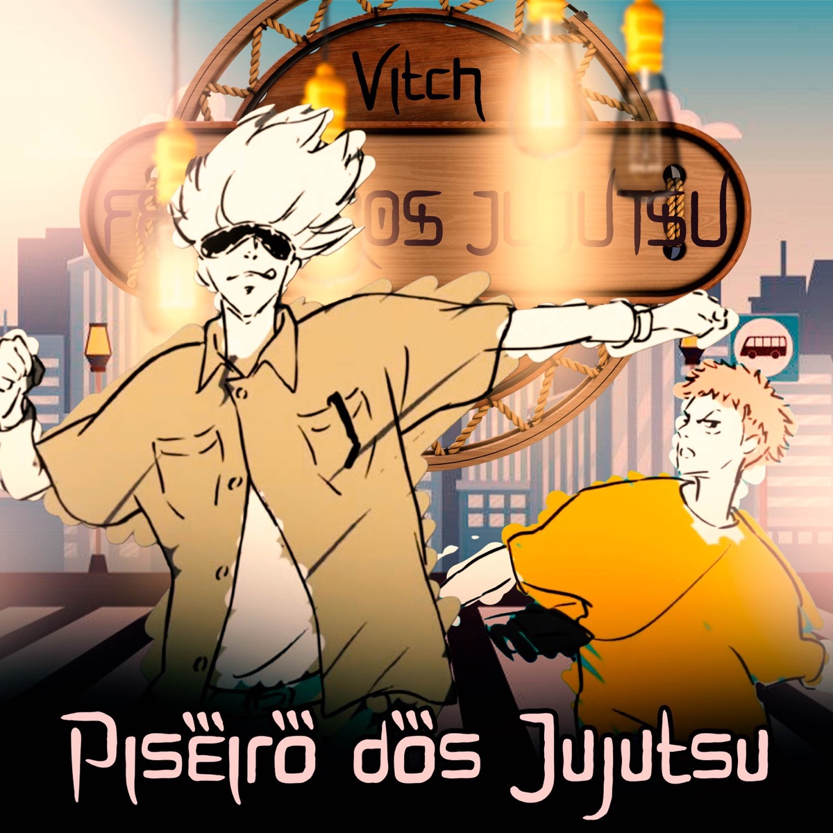 Piseiro dos Feiticeiros Jujutsu - Boiadeira em Shibuya (feat. Yondax, Sting Raps, Ninja Raps, Novatroop, Dya Rapper, JKZ, Giu Matsu & OtaldoHiro) - Single by VitchBeats album cover