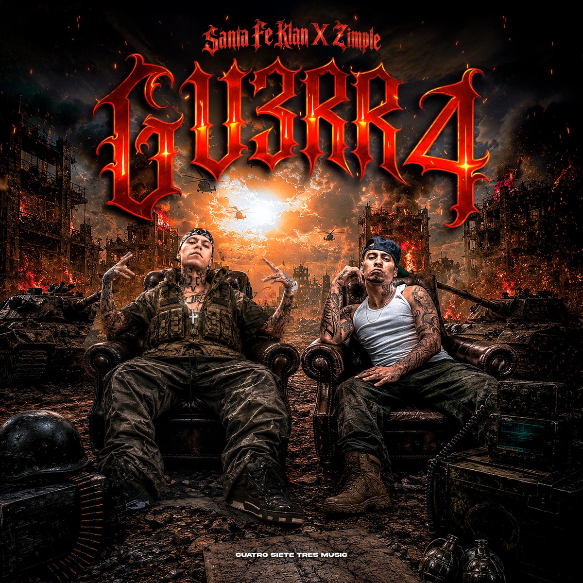 GU3RR4 - Single by Santa Fe Klan & Zimple album cover