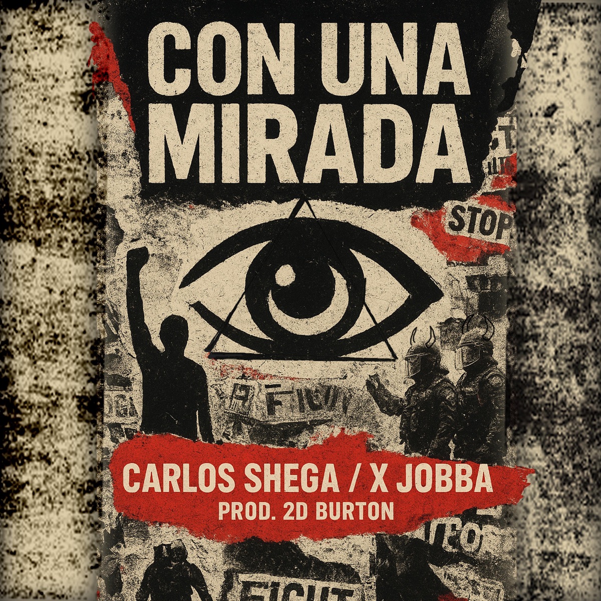 Con una mirada (feat. Carlos Shega & 2DBurton) - Single by X JOBBA album cover
