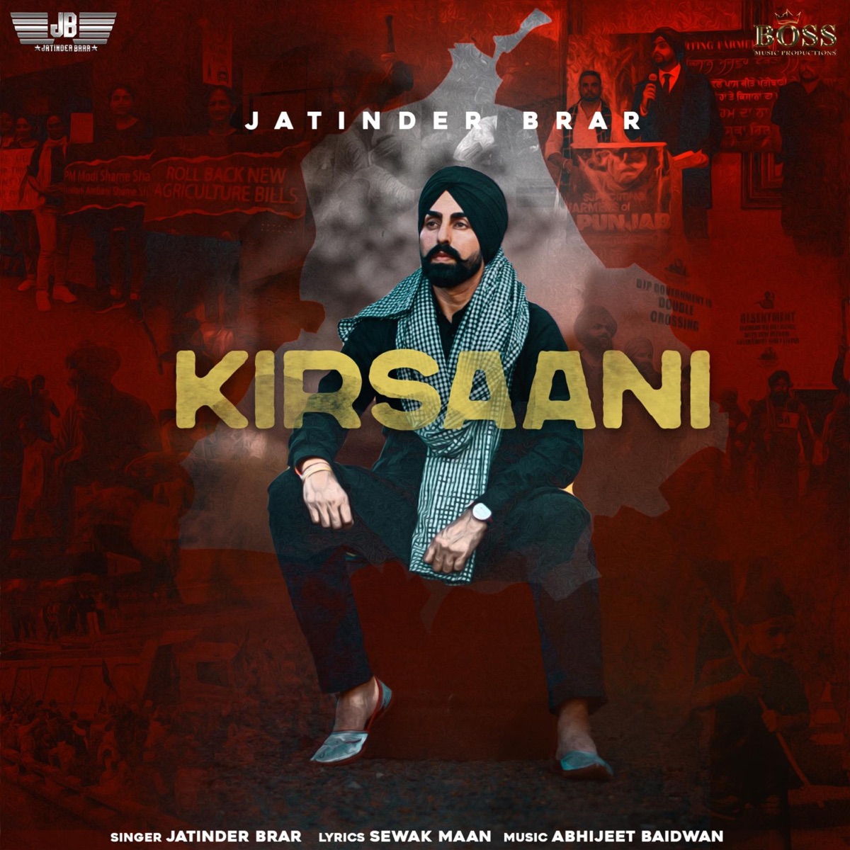 Kirsaani - Single by Jatinder Brar album cover