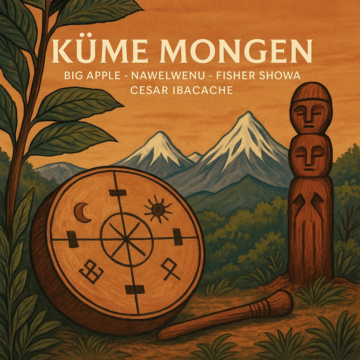 Küme Mongen (feat. César Ibacache) - Single by Big Apple, Nawelwenu & Fisher Showa album cover
