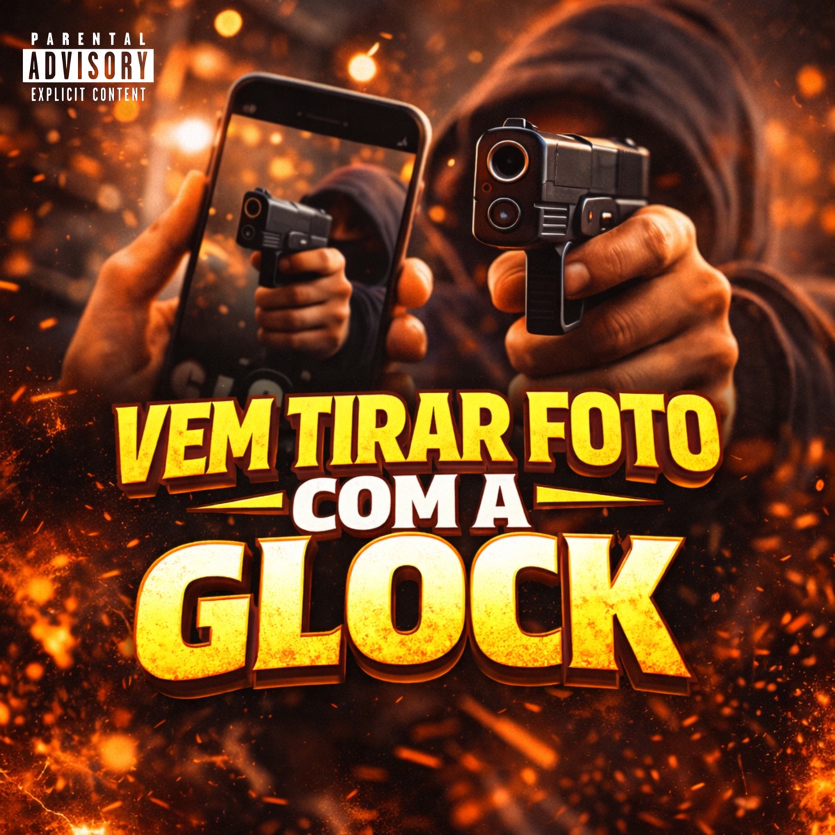 VEM TIRAR FOTO COM A GLOCK - Single by Snooped Music, Mc Theyllor & MC KAH album cover