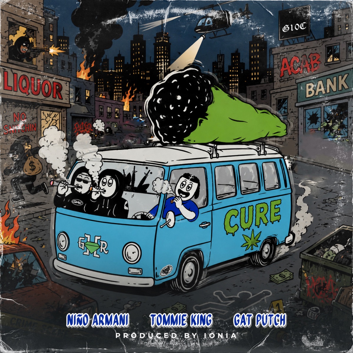 CURE - Single by GHR, Tommie King, Gat Putch & Niño Armani album cover