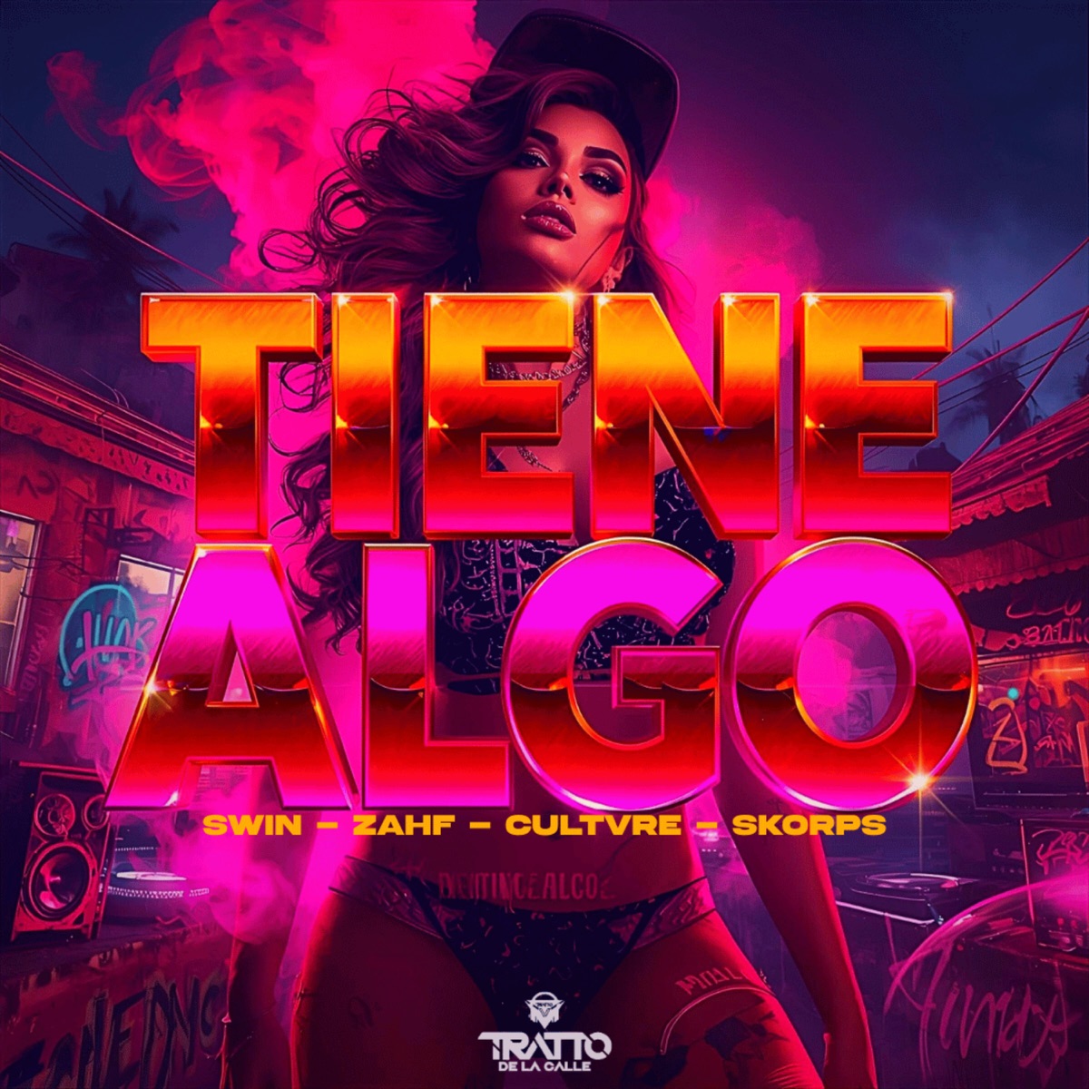 Tiene Algo (feat. ZAHF) - Single by Skorps, Swin & Cultvre album cover
