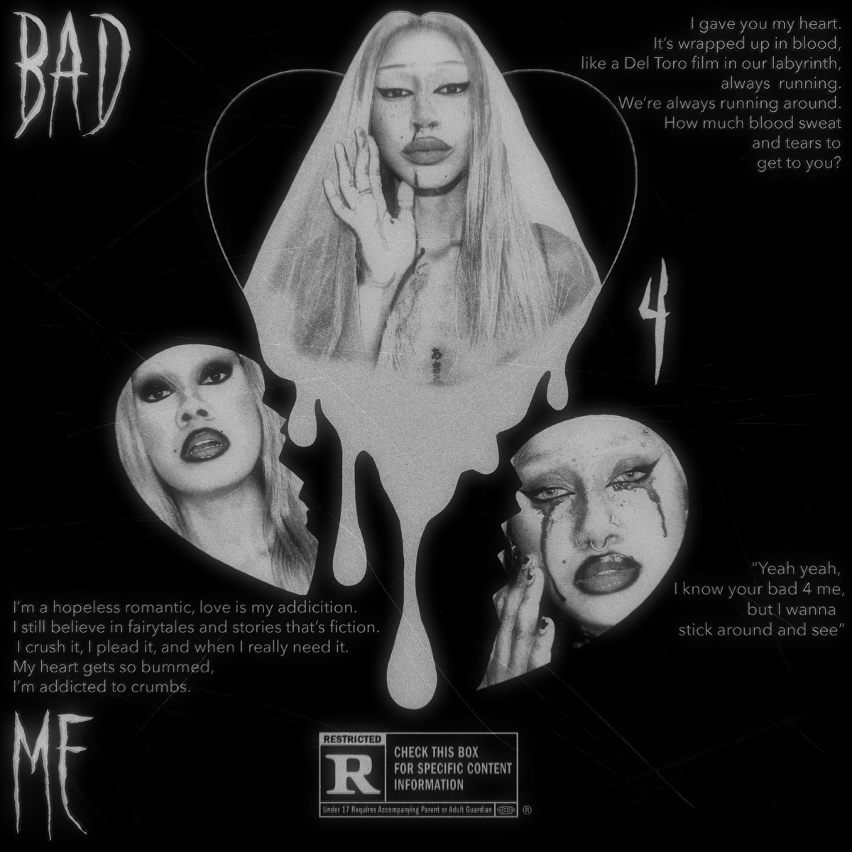 Bad 4 Me - Single by Bebi Monsuta album cover