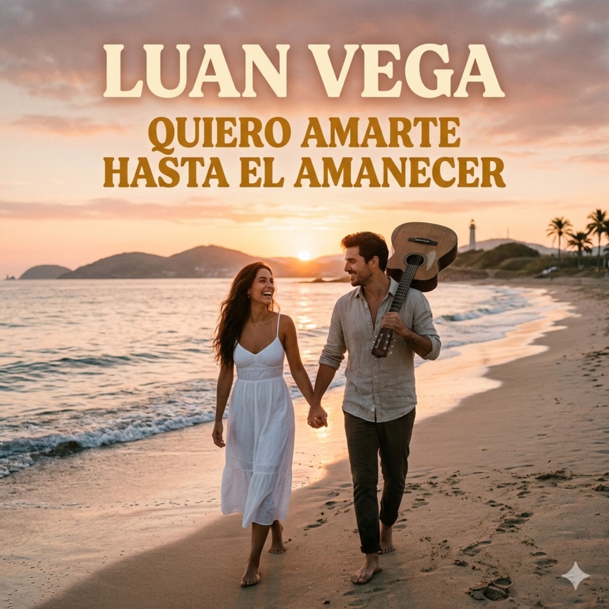 QUIERO AMARTE HASTA EL AMANECER - Single by Luan Vega album cover