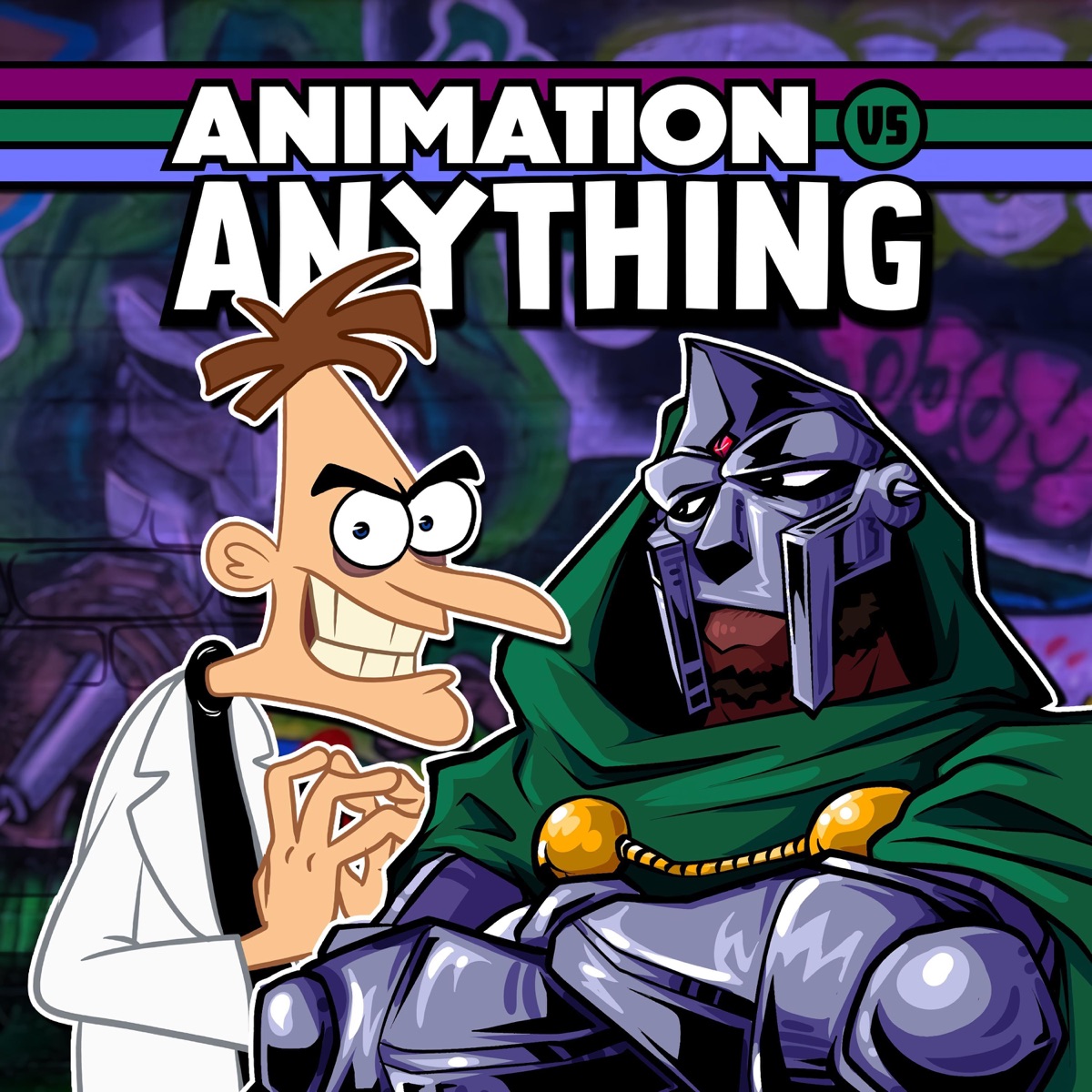 Dr. Doofenshmirtz vs Doctor Doom (feat. RecD & True Evil Villain) - Single by Eddiefrb album cover