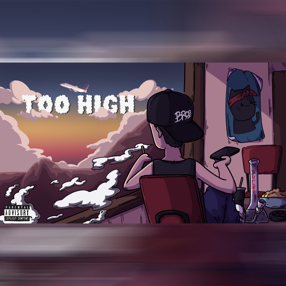 TOO HIGH - Single by TTBROS album cover