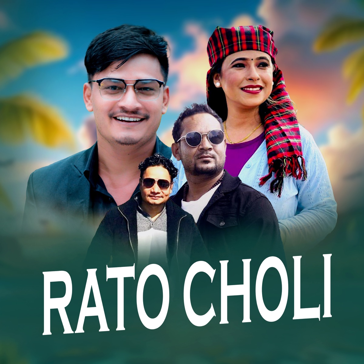 Rato Choli - Single by Sunil BC, Sunita Budha Chhetri & Umar Khan album cover