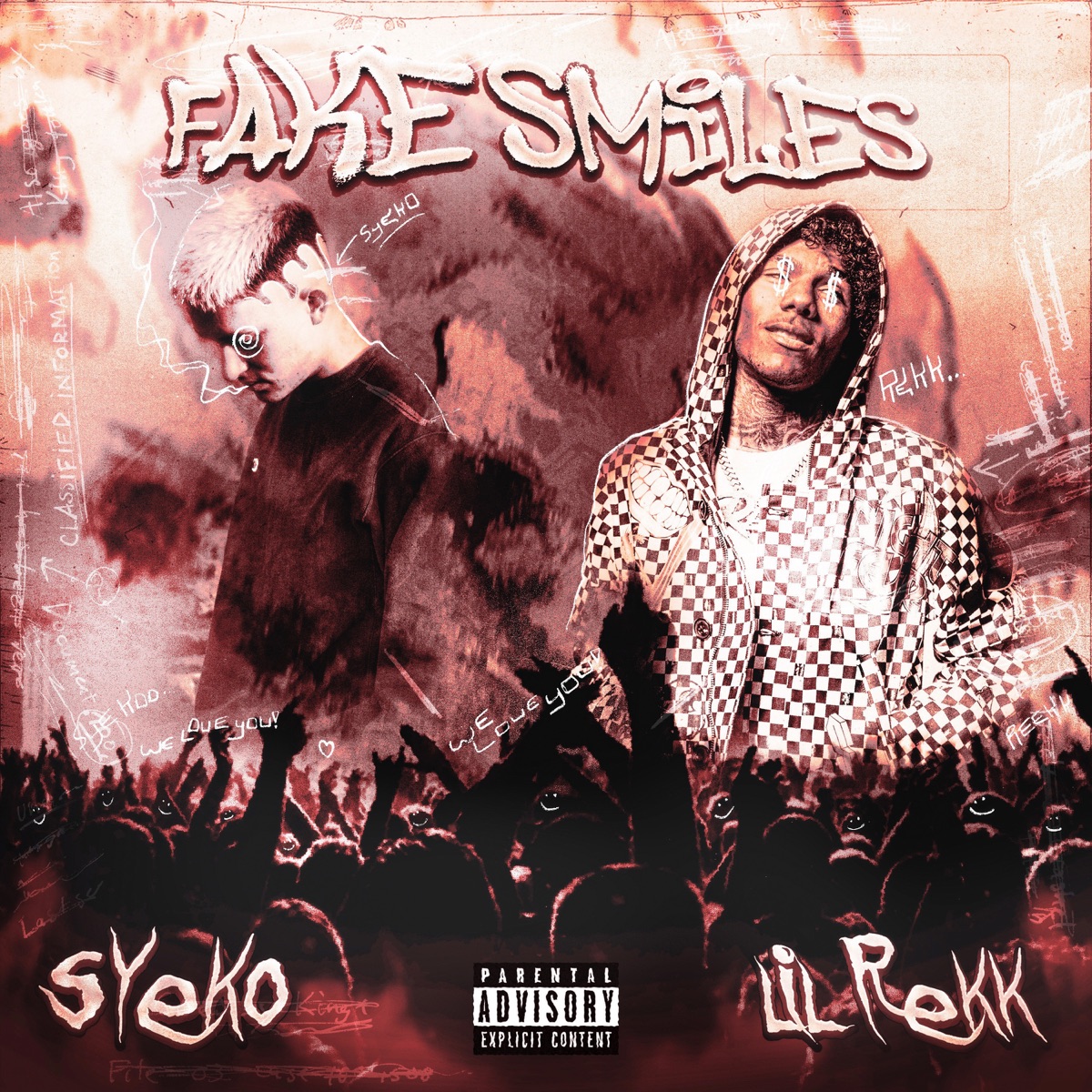 FAKE SMILES (feat. Lil Rekk) - Single by LUH SYKE album cover