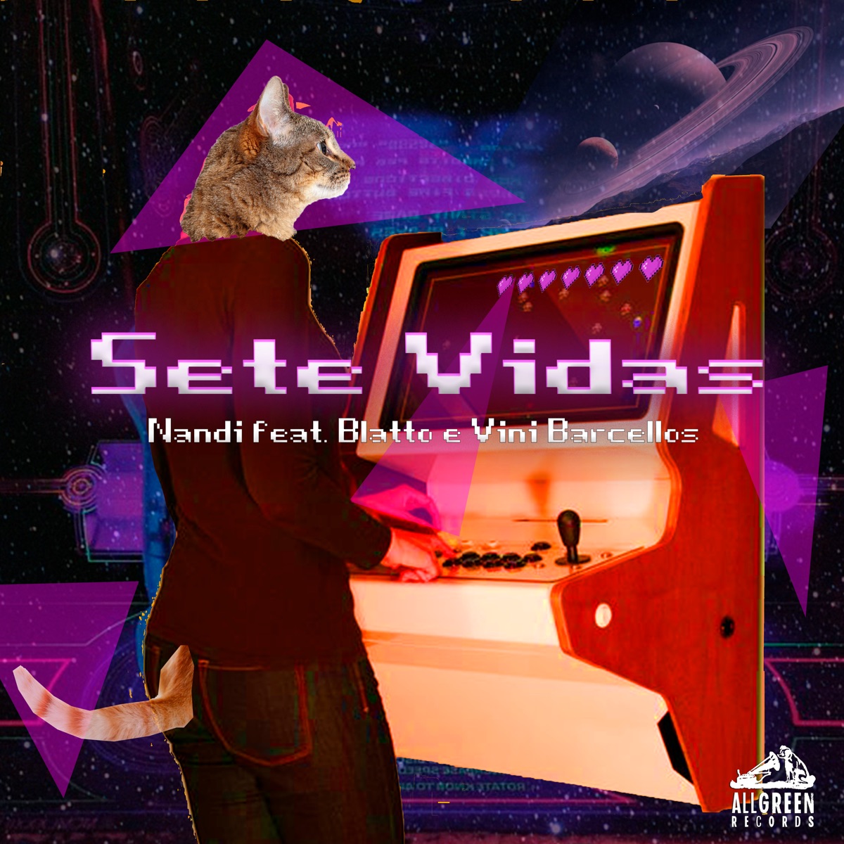 Sete Vidas (feat. Blatto & Vini Barcellos) - Single by Nandi album cover