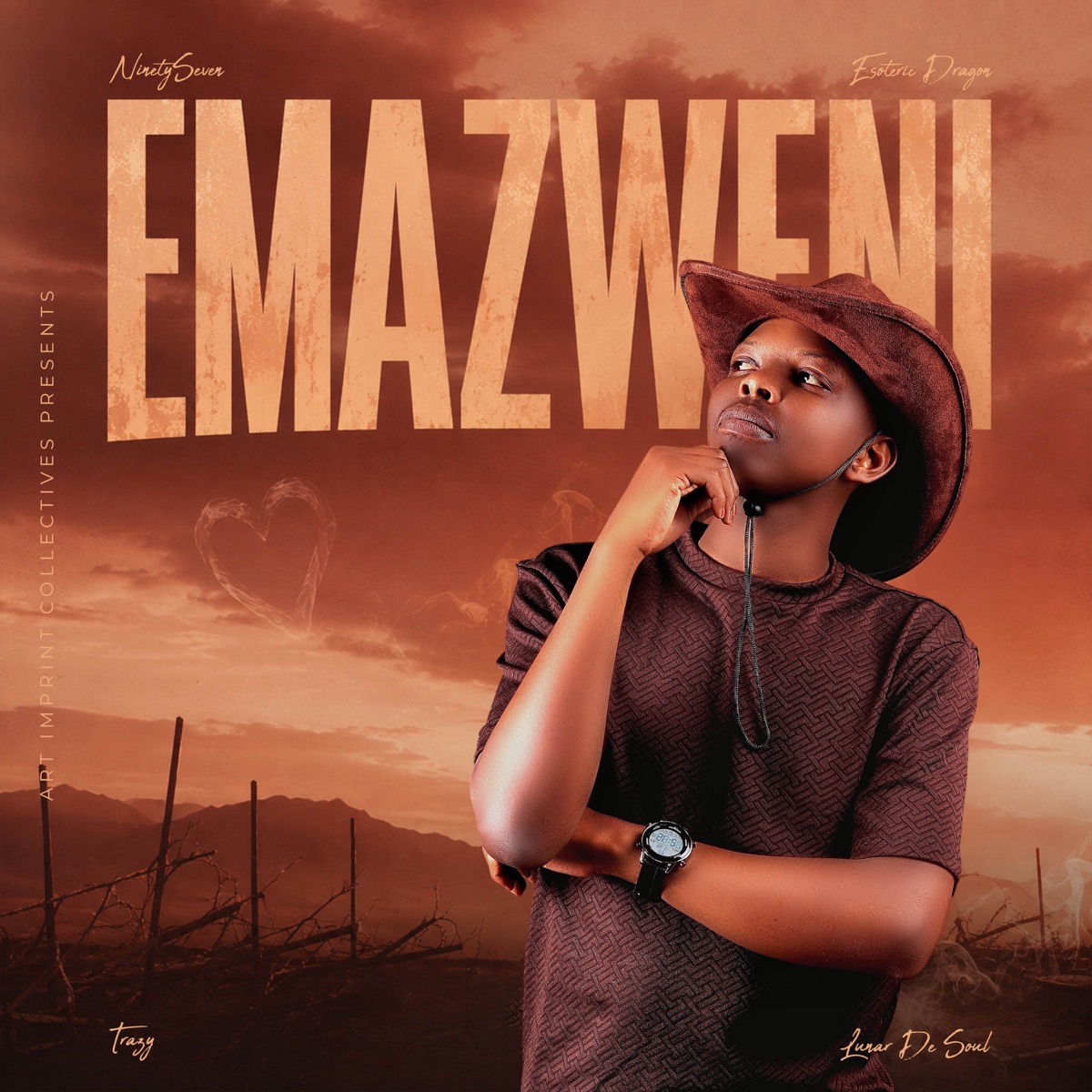 Emazweni (feat. Trazy) - Single by Ninetyseven, Esoteric Dragon & Lunar De Soul album cover