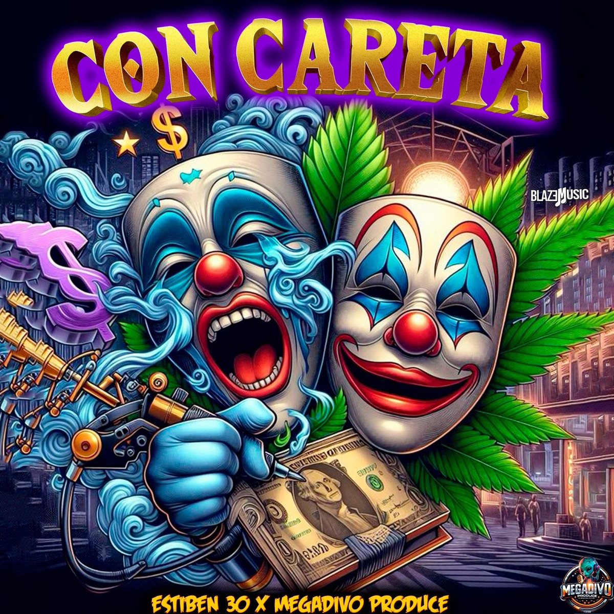 Con Careta - Single by Estiben 30 & Megadivo Produce album cover