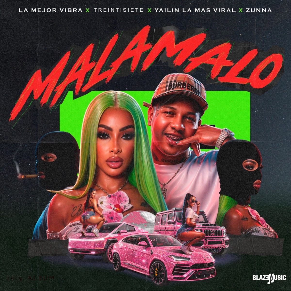 Mala Malo - Single by La Mejor Vibra, Yailin la Mas Viral, Treintisiete & Zunna album cover