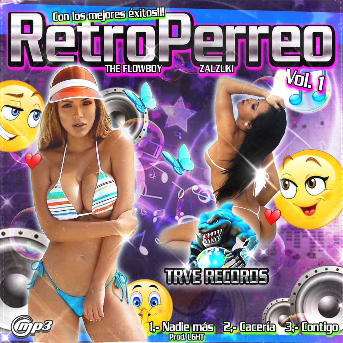 Retroperreo Vol.1 - Single by the flow boy, Zalzuki & LGHT album cover