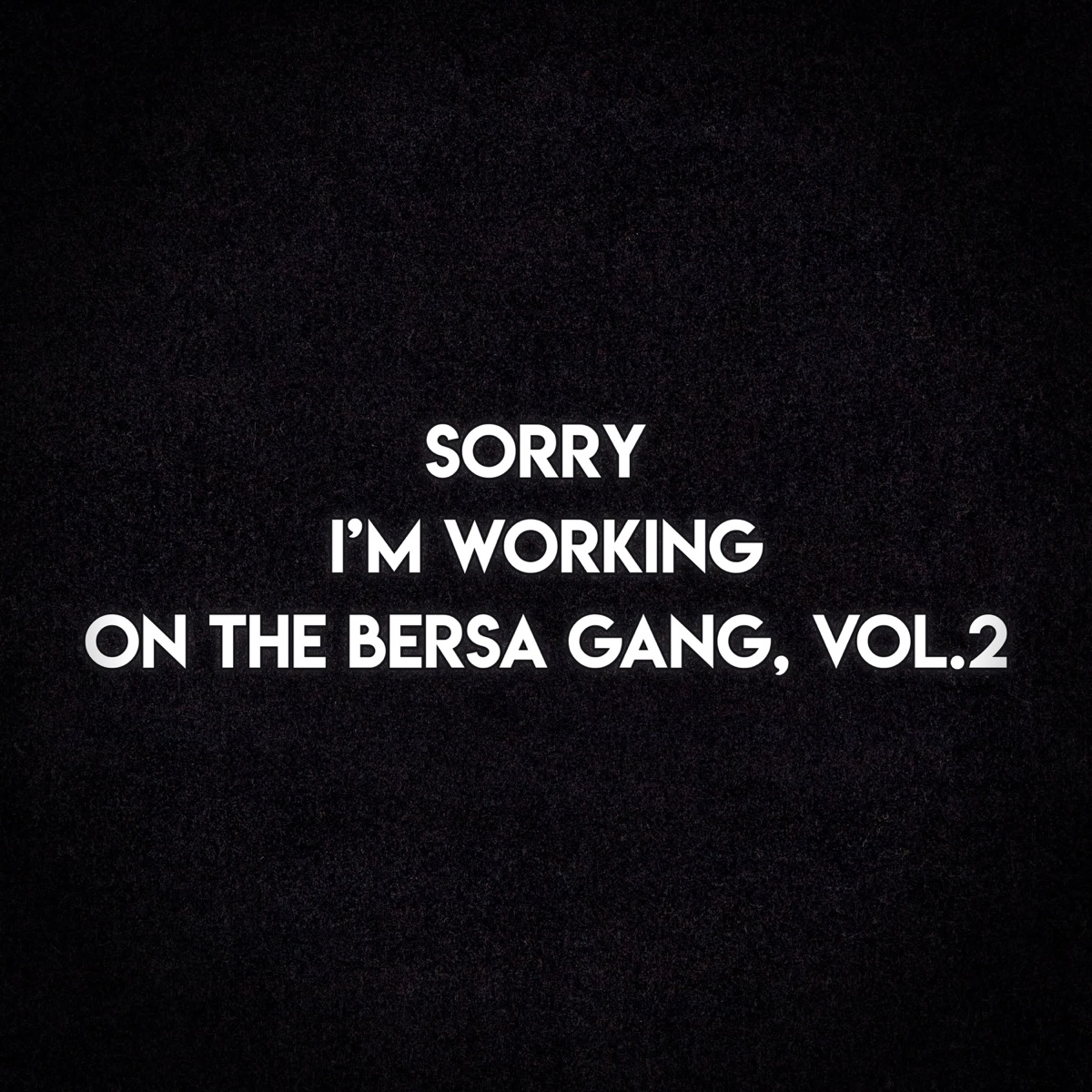 Sorry i’m Working on the Bersa Gang, Vol.2 - Single by Lil chicha album cover