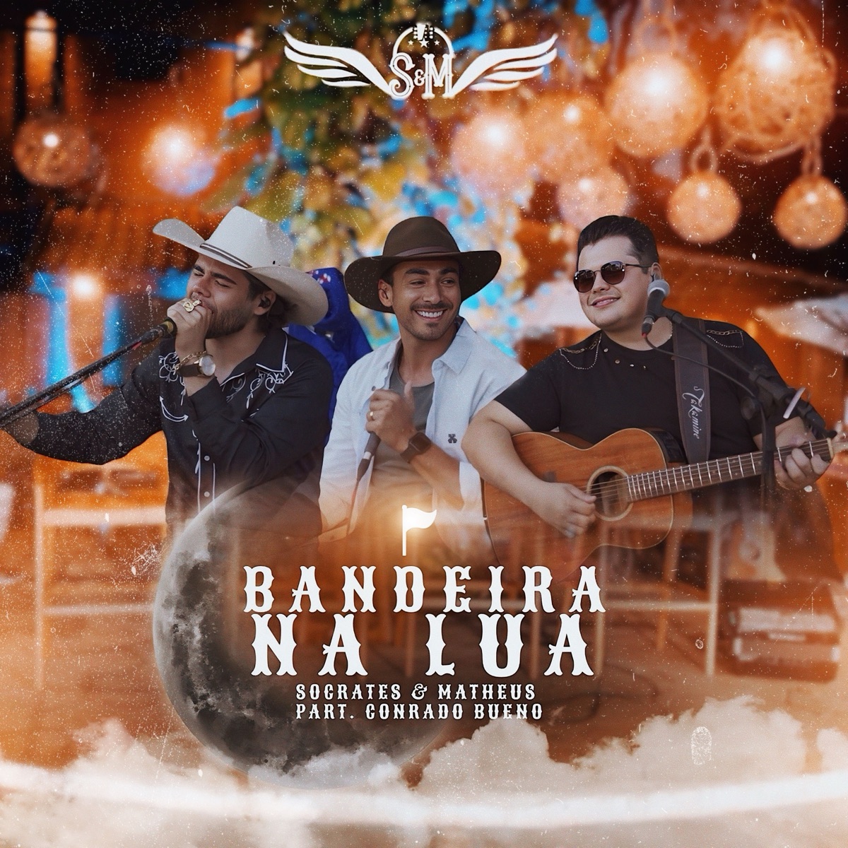 Bandeira na Lua - Single by Sócrates e Matheus & Conrado Bueno album cover
