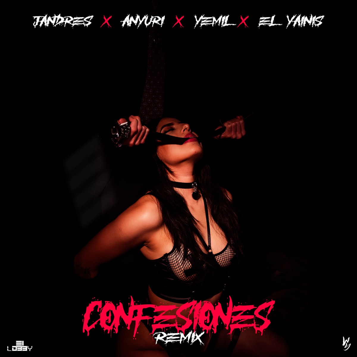 Confesiones (Remix) [feat. Anyuri, Yemil & El Yainis] - Single by Jandres, Wybeat & El Lobby Inc album cover