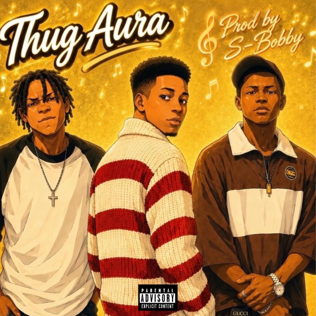 Thug Aura - Single by SAINDΛN, S-Bobby & DyorBaby album cover