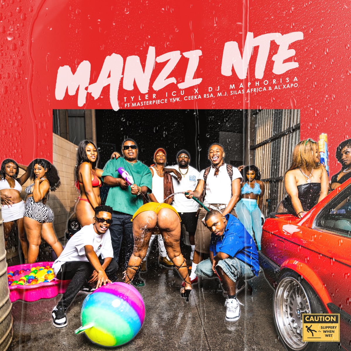 Manzi Nte (feat. Masterpiece YVK, Ceeka RSA, M.J, Silas Africa & Al Xapo) - Single by Tyler ICU & DJ Maphorisa album cover