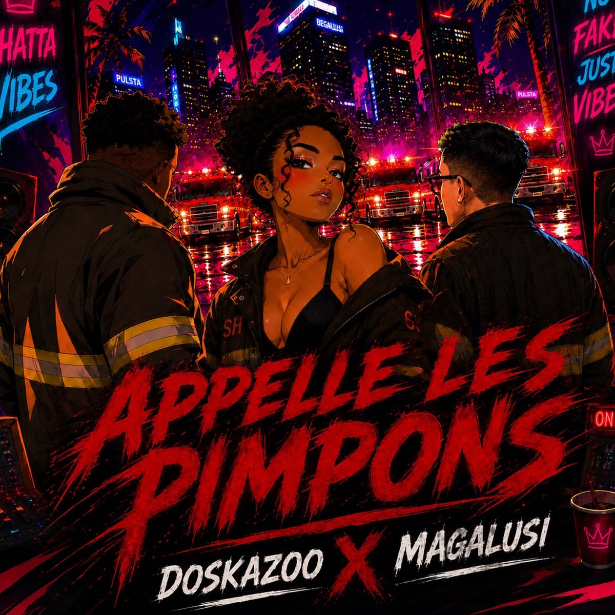 APPELLE LES PIMPONS - Single by Doskazoo & MagaLusi album cover
