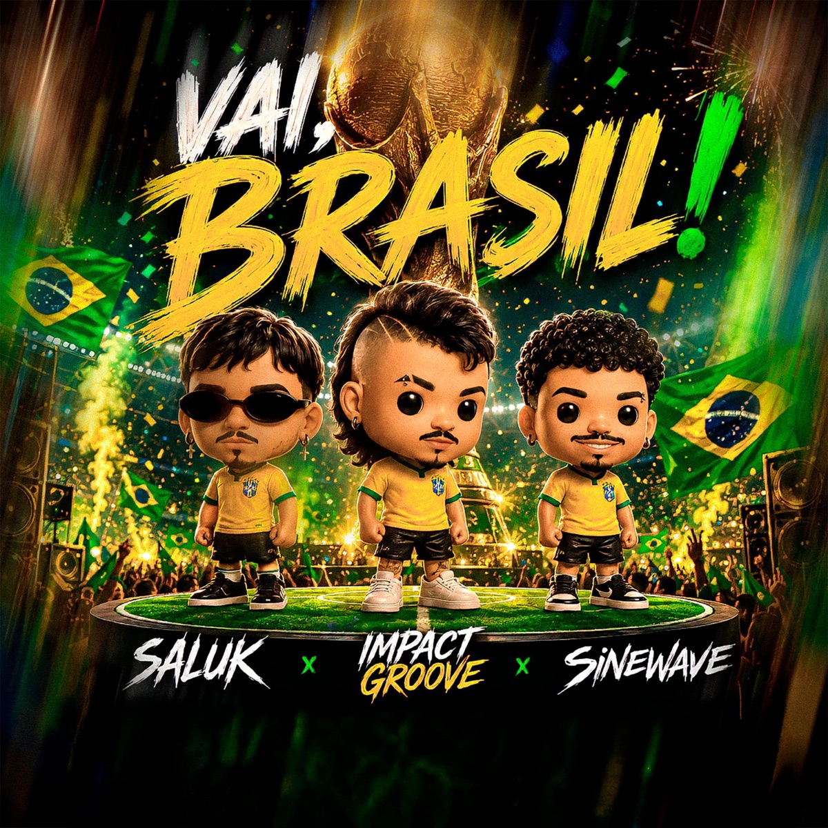 Vai, Brasil! - Single by Saluk, Impact Groove & Sine Wave album cover