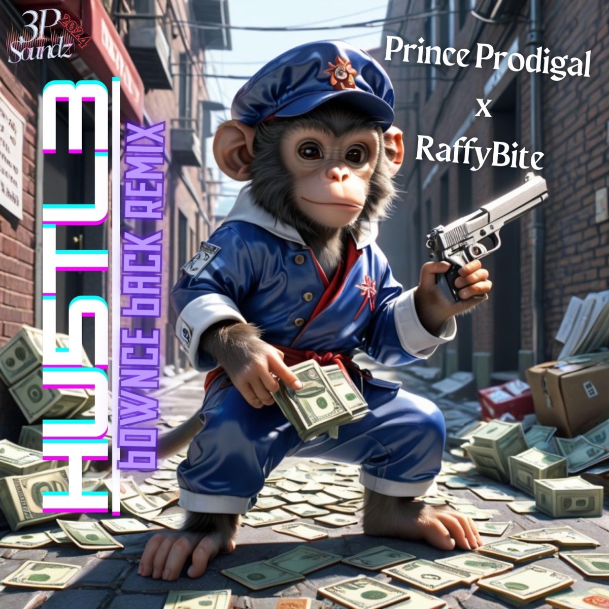 HU5TL3 (boWnce back again) (feat. RaffyBite) [RemiX] - Single by Prince Prodigal album cover
