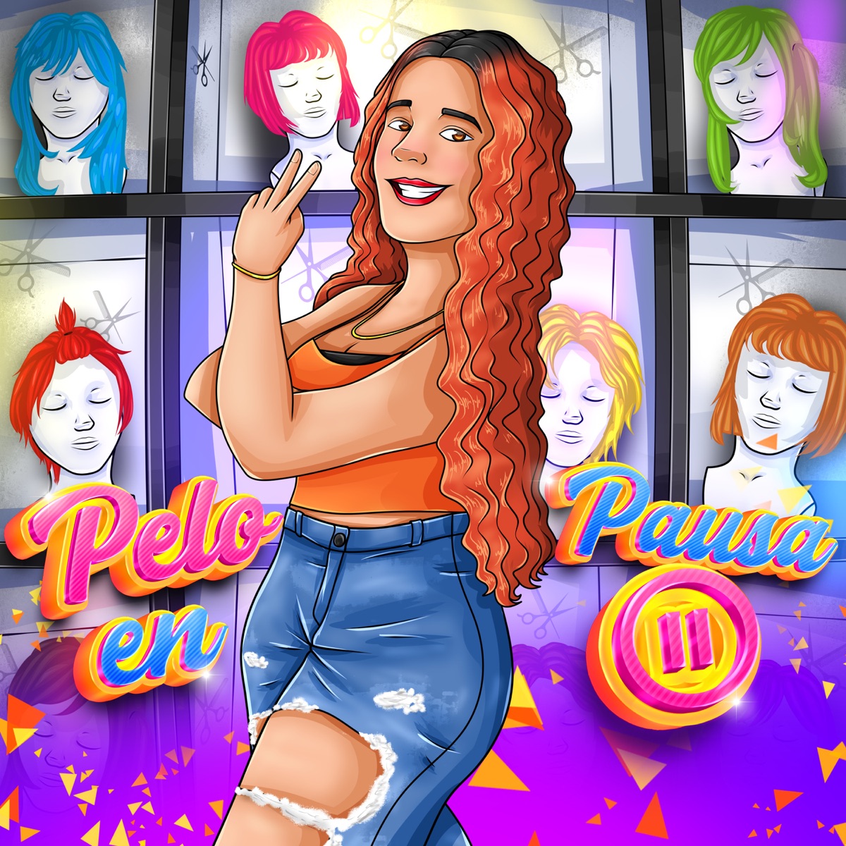 Pelo en Pausa - Single by Angi Fire album cover