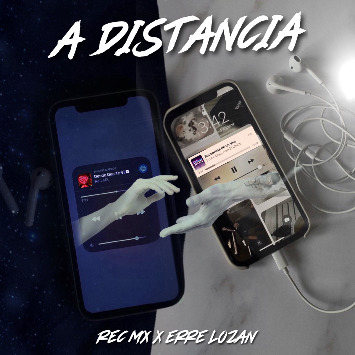 A Distancia (feat. Erre Lozan) - Single by Rec MX album cover