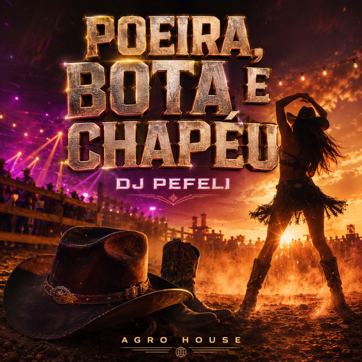 Poeira, Bota e Chapéu - Single by DJ PEFELI album cover