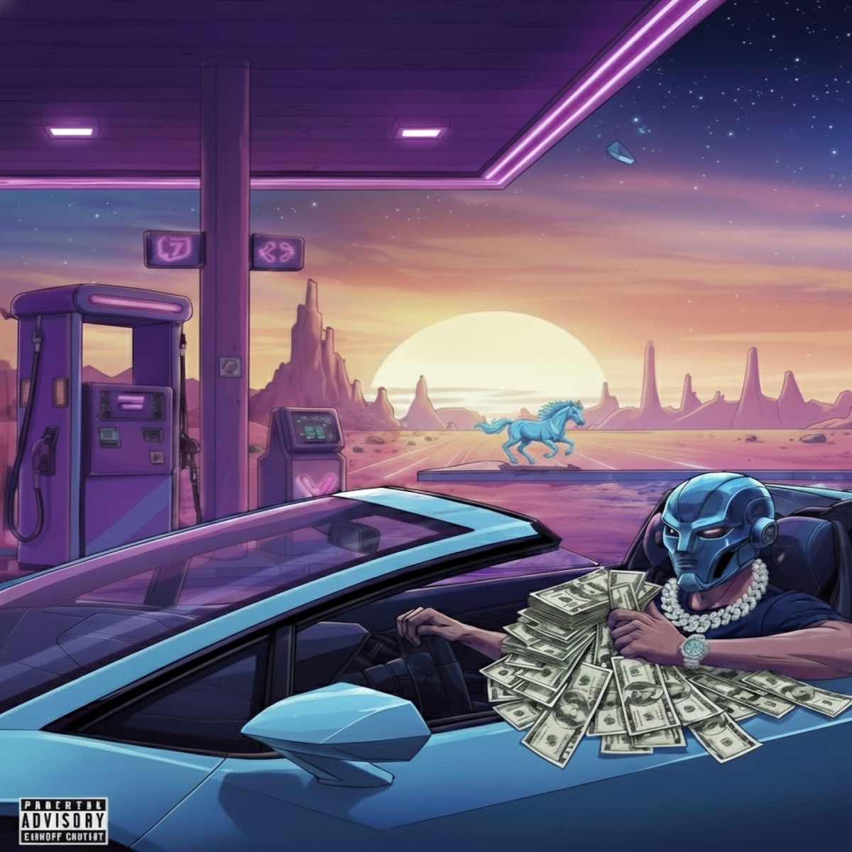 Roof off & Blueface - Single by JO$H album cover