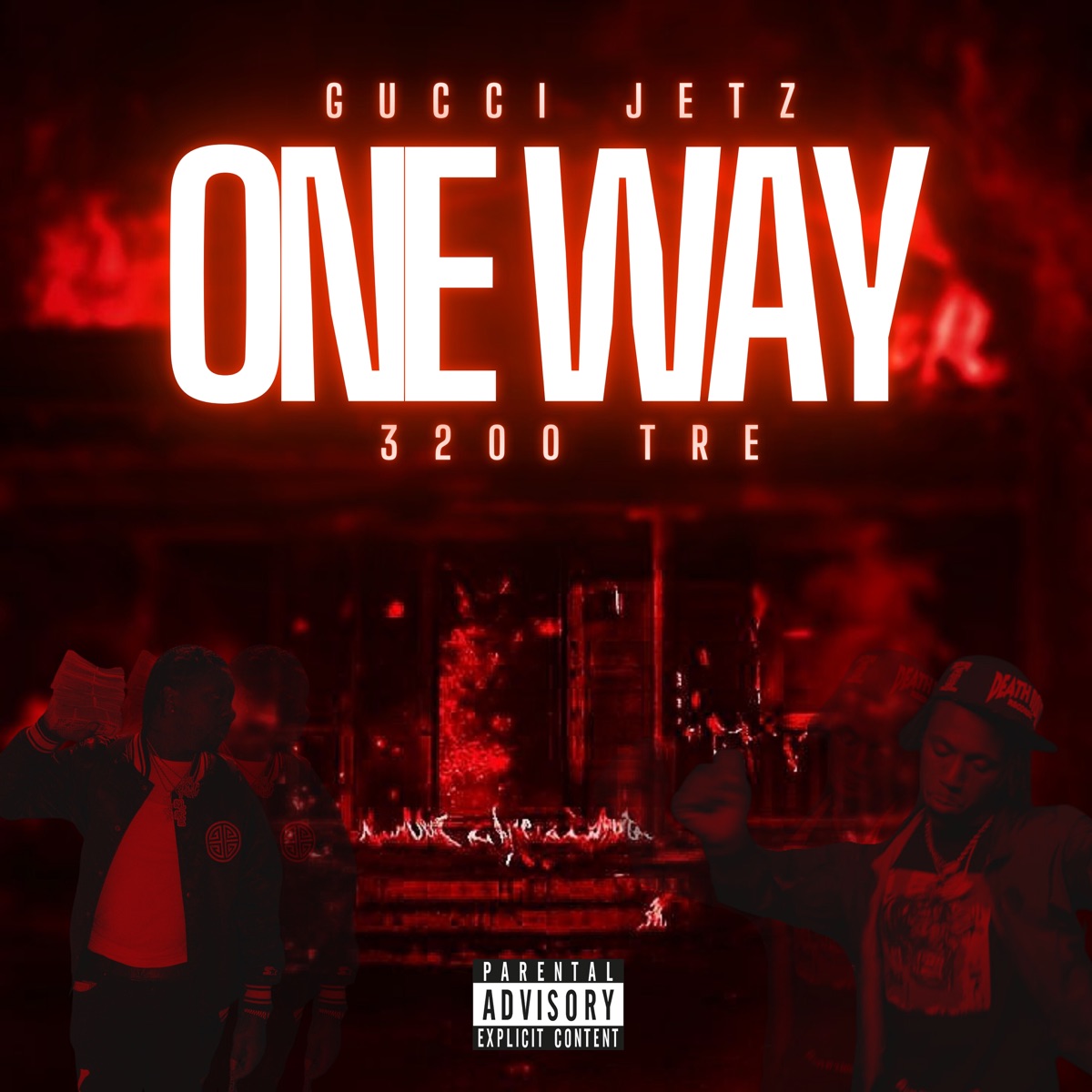 One Way (feat. 3200 Tre) - Single by Gucci Jetz album cover