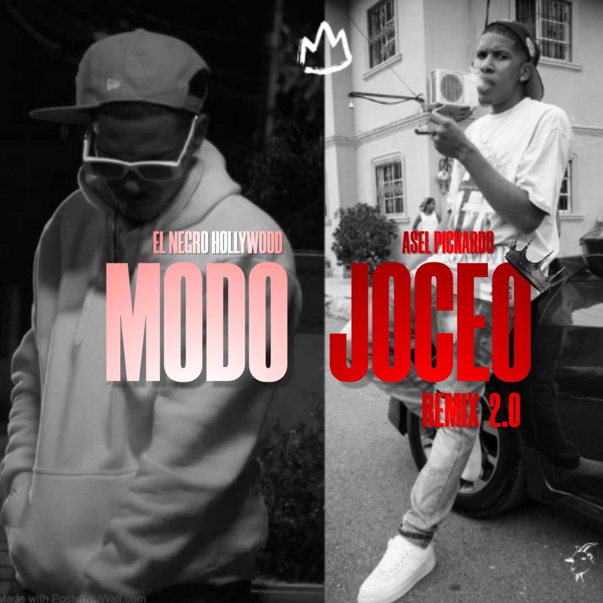 Modo Joceo (Remix) - Single by As El Pichaldo, El Benyamin R��cords LLC & Negro hollywood album cover